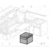 Купить онлайн Ящик для хранения VW T3 Porta Potti в комплекте - ламинат Granitto