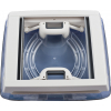 Купить онлайн Вытяжка Vision Vent S pro 28x28см белая, дымчатое стекло, двойная плиссировка