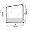 Купить онлайн Fiamma SIDE PRO Caravanstore XL, боковая панель для тента с окном