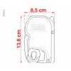 Купить онлайн Тент Fiamma F45S 4,5м Royal Grey, прогулочный белый