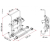 Купить онлайн Задний багажник Carry Bike Lift 77 на 2 колеса черный