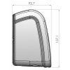 Купить онлайн Perfect Wall 1100 2,6 м корпус белый ткань: серый горизонт