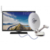 Купить онлайн Параболическая антенна 75 см, двойной LNB и 24-дюймовый телевизор Alphatronics
