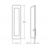 Купить онлайн Складной крючок 88x21,5мм