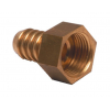 Купить онлайн Латунная насадка прямая 1/2" x 10 мм