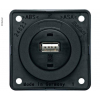 Купить онлайн Разъем для панели USB, антрацитовый матовый, 12В, выходной ток 3А
