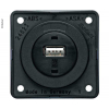 Купить онлайн Встроенная розетка USB, матовый черный, 12В, выходной ток 3А