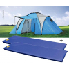 Купить онлайн Комплект Family Camping, семейная палатка Creastone Peak + 2 спальных коврика 193x63x5см