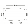 Купить онлайн Отдельностоящая задняя палатка Outwell задняя палатка SANDCREST L для автобуса высотой 175-205 см