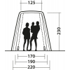 Купить онлайн Отдельностоящая задняя палатка Outwell задняя палатка SANDCREST L для автобуса высотой 175-205 см