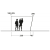 Купить онлайн Маркиза TOURING SHELTER Ш320xГ260xШ200см высота монтажа 180-205см