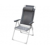 Купить онлайн Кемпинговый стул Camp4 Alu Malaga II - 7-кратная регулировка, черный/серебристый