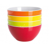Купить онлайн Набор чаш из меламиновой крупы 4 шт. красный / оранжевый / желтый / салатовый, Gimex
