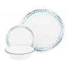 Купить онлайн Набор посуды CORELLE OCEAN BLUES, 12 штук, на 4 персоны, неразборный
