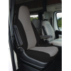 Купить онлайн Интегральная обивка сидений из искусственной кожи Fiat Ducato 2007 г. - черный/серый