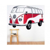 Купить онлайн VW Collection VW T1 Bulli Bus Wall Tattoo - классический красный