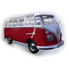 Купить онлайн VW Collection Часы настенные классические красные