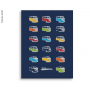 Купить онлайн Флисовое одеяло VW Collection BULLI PARADE, синее, 150x200см