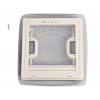 Купить онлайн Крышка крыши Vision Vent S eco 28x28см, рамка белого цвета, дымчатое стекло