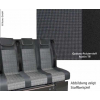 Купить онлайн Спальное место VW T6 / 5 V3100 типоразмер 14 жесткое, ширина 1305 мм, 3-х местное, компл.геполст.