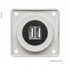 Купить онлайн Зарядное USB-гнездо Berker 12V двойное