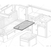 Купить онлайн Поворотный стол VW T3 в комплекте - ламинат Granitto