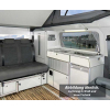 Купить онлайн Линейка мебели в готовом виде для Ford Transit Custom kR TrioStyle - декор: серебристый