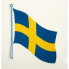 Купить онлайн Наклейки с флагом Швеция 2 шт., 145 x 125 мм