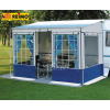 Купить онлайн Тентовая палатка Villa Store высота 215см, длина 4,0м, светло-синий серый