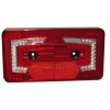Купить онлайн Светодиодный многофункциональный фонарь, 9-32В, правый красный IP67, стандартный рефлектор, шестиугольный
