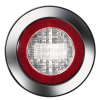 Купить онлайн Светодиодный фонарь заднего хода с отражателем 12В 3Вт прозрачный IP67, кабель 500мм