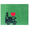 Купить онлайн Придверный коврик GREEN FLOCK для автодома 40x60см, зеленый, ПП/резина