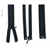 Купить онлайн Молния 160см, разъемно-разъемная черного цвета, пластик.