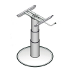 Купить онлайн Одностоечный подъемный стол, высота подъема: 320-695 мм, серые телескопические рукава