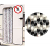 Купить онлайн Флисовый занавес 56x205 белый/серый/черный для автодомов и караванов
