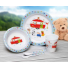 Купить онлайн Набор детской посуды из меламина Camp4 - мотив караван