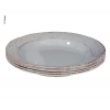 Купить онлайн Набор меламиновых глубоких тарелок CASA GREY 4 шт.