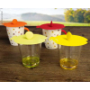 Купить онлайн Силиконовая крышка для стакана или чашки, дизайн рыбы, 4 шт., включая держатель для чайных пакетиков