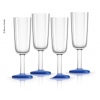 Купить онлайн Пластиковые бокалы для шампанского, набор из 4 шт.