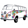 Купить онлайн VW Collection T1 Bulli Bus Настенная татуировка - Цветок
