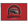 Купить онлайн Придверный коврик VW Collection Bulli, красный VINTAGE BUS LOGO, 75x50см, 100% нейлон