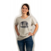 Купить онлайн Женская футболка VW, светло-серый меланж, 100% хлопок