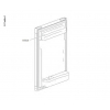 Купить онлайн Дверца холодильника плоская
