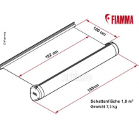 Купить онлайн Выдвижной тент Fiamma