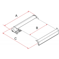 Купить онлайн Накрышный тент Fiamma F80S 2,9 м, для фургонов и автодомов