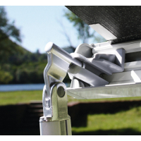 Купить онлайн Маркиза Fiamma F45S 3,75 м ярко-синего цвета, корпус из титана