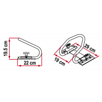 Купить онлайн MotoWheel Chock Rear - система блокировки заднего колеса