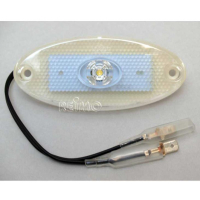 Купить онлайн Светодиодный габаритный фонарь, IP67 спереди, 12 В, 1 Вт, прозрачный, кабель 200 мм,