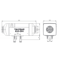 Купить онлайн Carbest VanHeat 2.0-DH дизельный стояночный обогреватель - 2 кВт