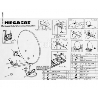 Купить онлайн Стандартная спутниковая антенна в кемпинговом кейсе Megasat